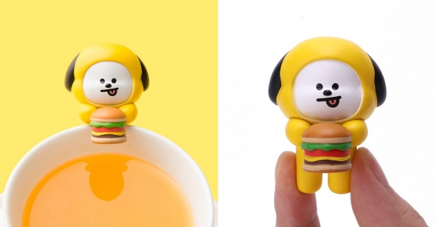 bt21杯緣子可愛釋出tata把食物放到飲料裡mang鬃毛變薯條